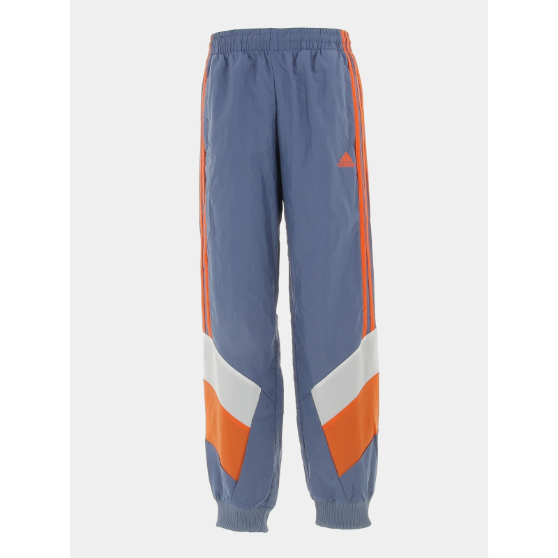 Jogging bicolore bleu/orange garçon - Adidas