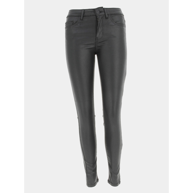 Pantalon skinny hush 30 enduit noir femme - Only