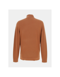 Pull en laine superior zip marron homme - Calvin Klein