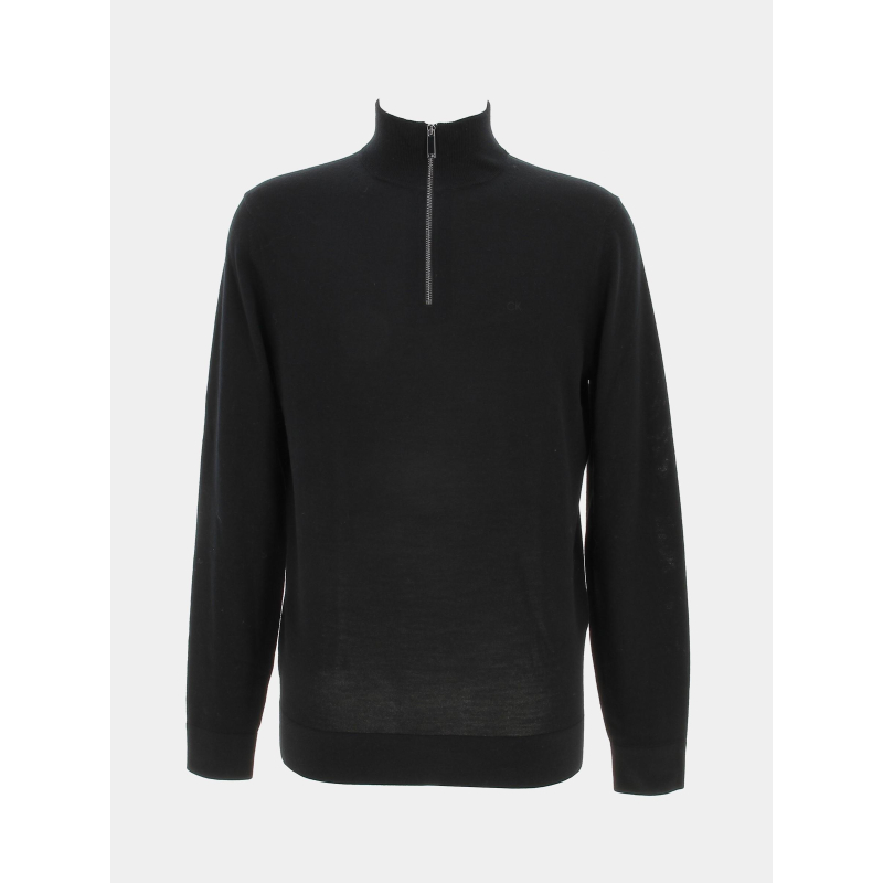 Pull en laine superior zip noir homme - Calvin Klein