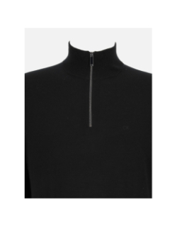 Pull en laine superior zip noir homme - Calvin Klein