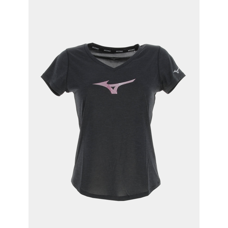 T-shirt impulse core gris anthracite femme - Mizuno