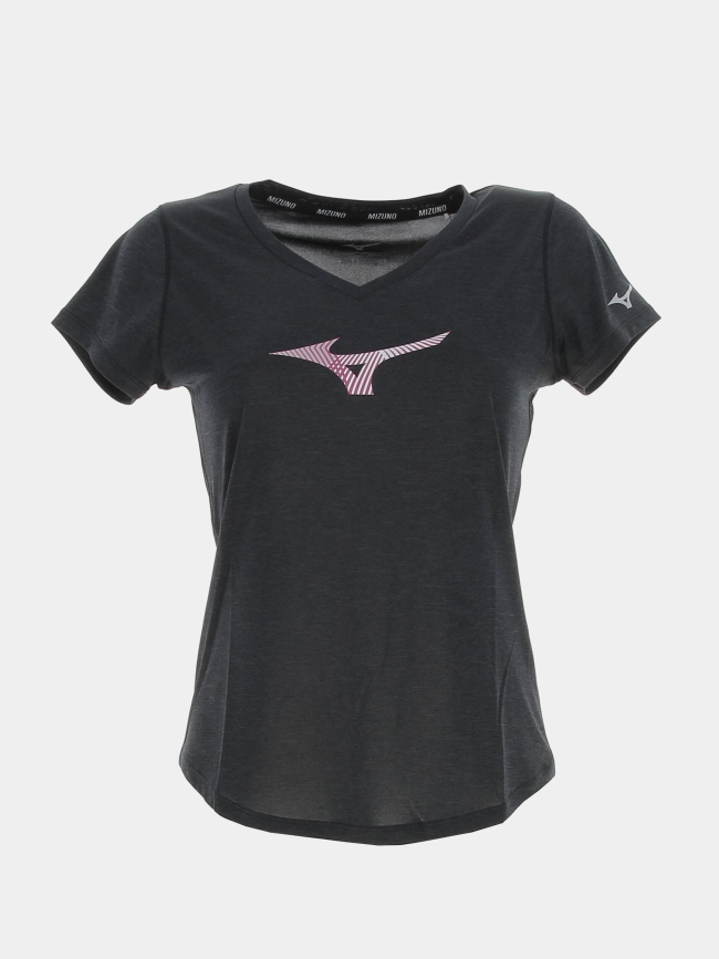 T-shirt impulse core gris anthracite femme - Mizuno