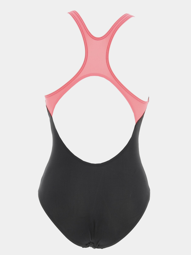 Maillot de bain 1 pièce noir/rose femme - Arena