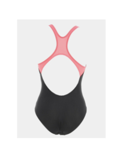 Maillot de bain 1 pièce noir/rose femme - Arena