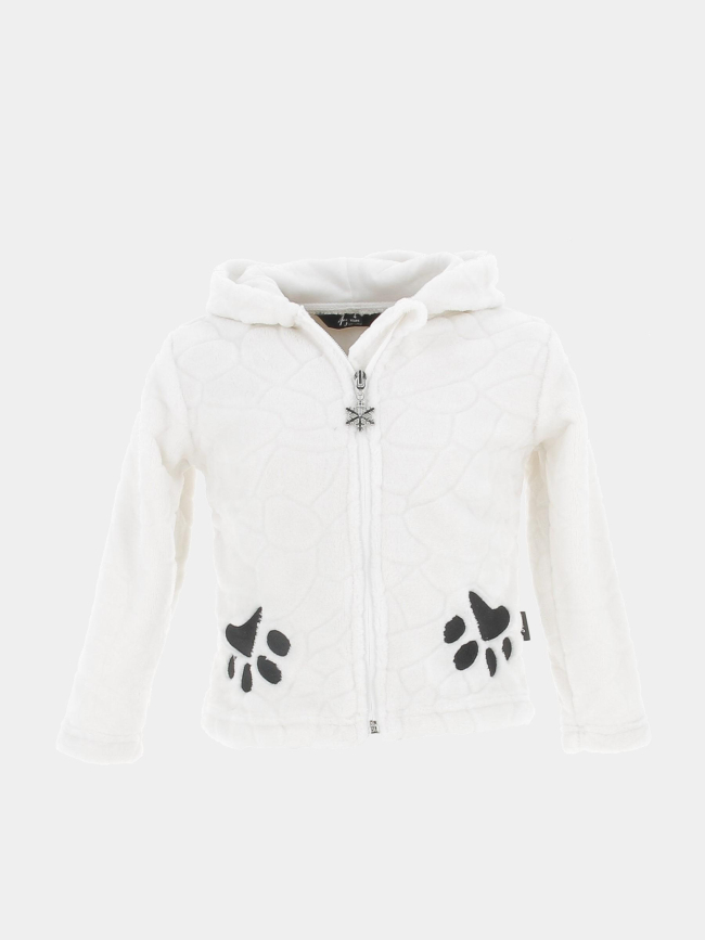 Gilet polaire reglisse panda enfant - Angele Sportswear