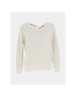 Pull armelle blanc femme - Deeluxe