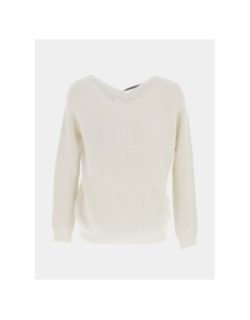 Pull armelle blanc femme - Deeluxe