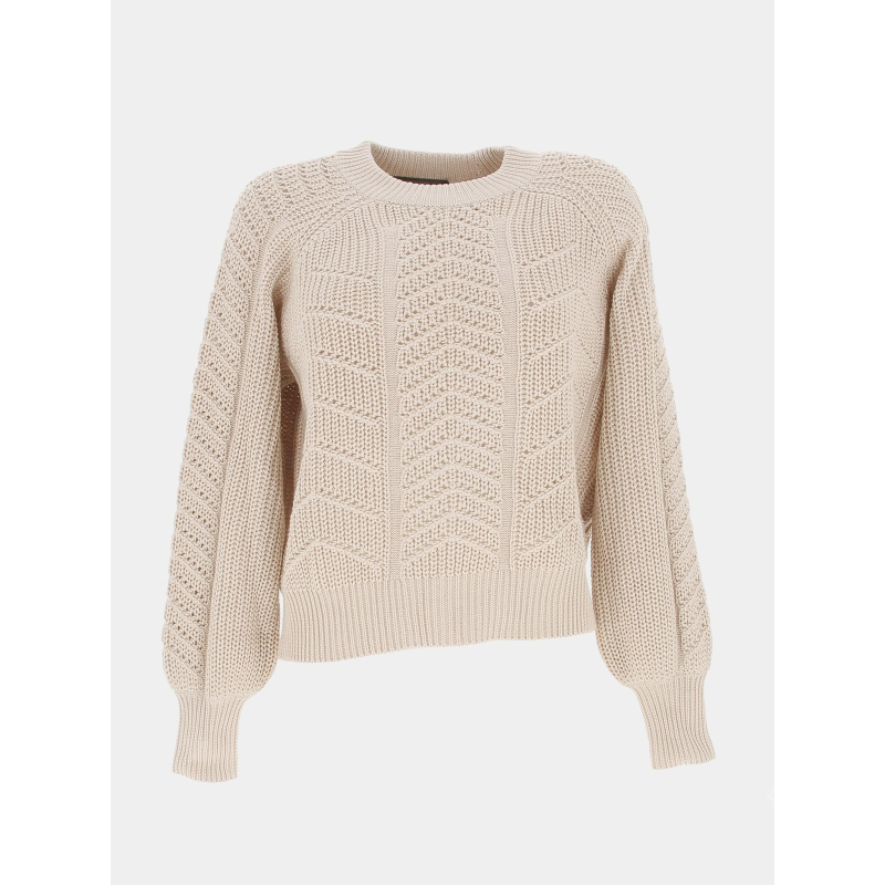 Pull roxane beige femme - Deeluxe