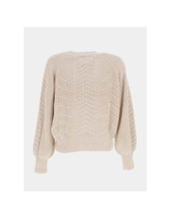 Pull roxane beige femme - Deeluxe