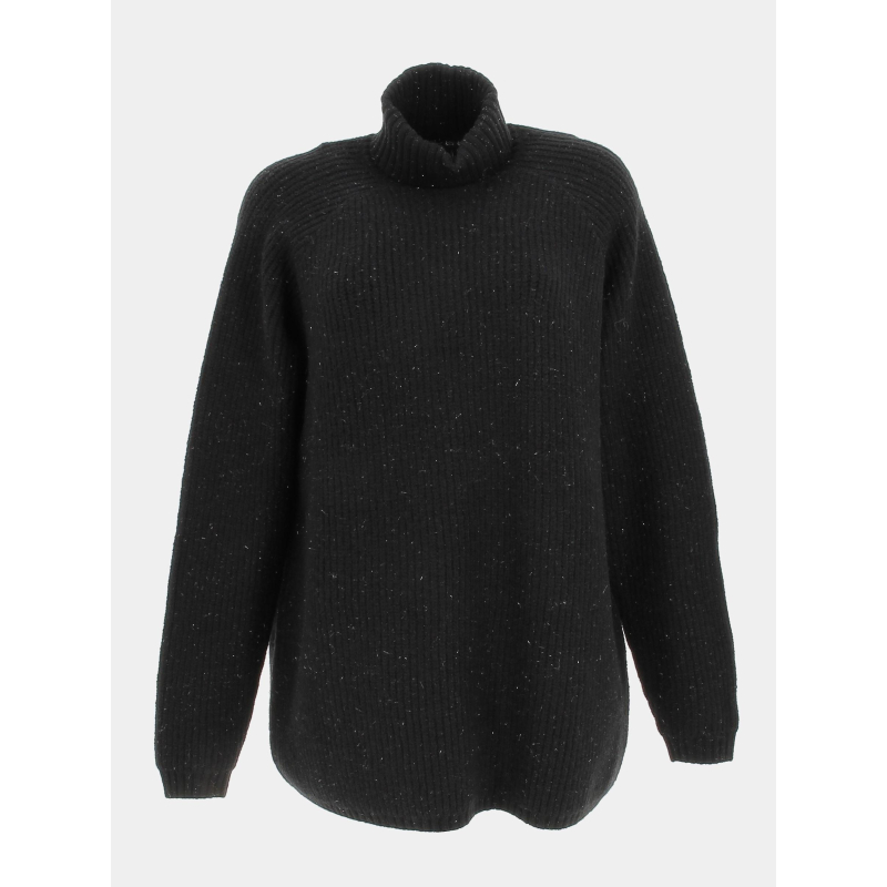 Pull col roulé pastel noir femme - Tiffosi