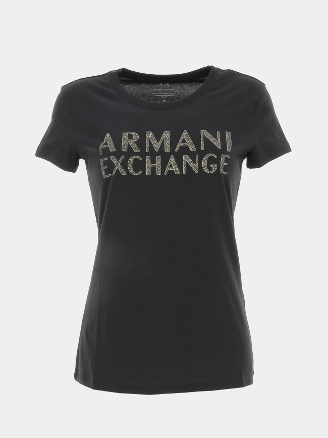 T-shirt logo noir femme - Armani Exchange