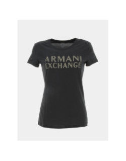 T-shirt logo noir femme - Armani Exchange