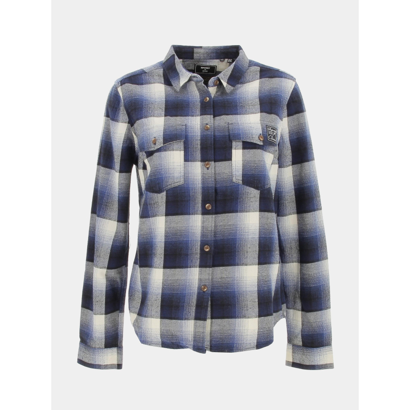 Chemise vintage classic lumberjack bleu homme - Superdry