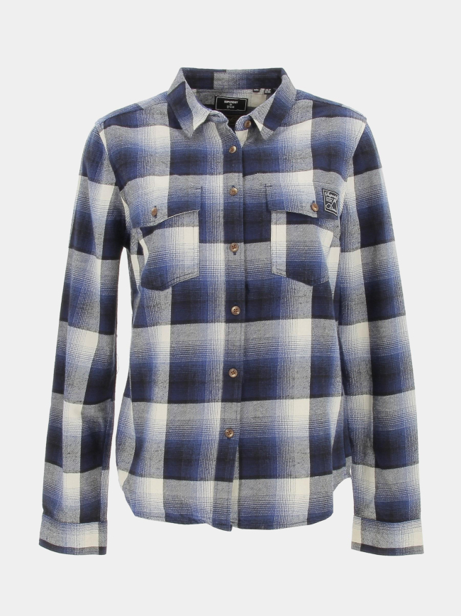 Chemise vintage classic lumberjack bleu homme - Superdry
