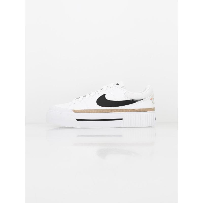 Baskets plateforme court legacy lift blanc femme - Nike