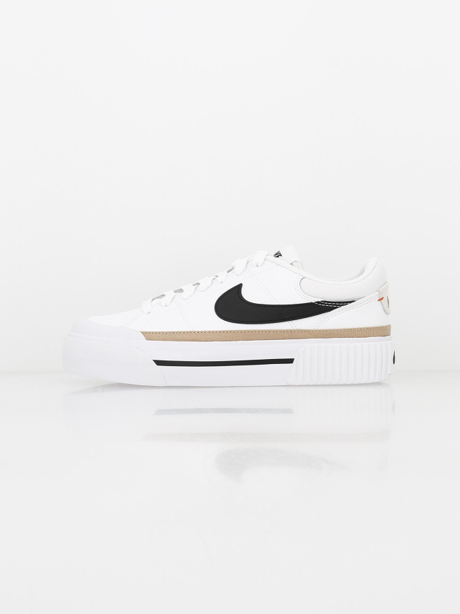 Baskets plateforme court legacy lift blanc femme - Nike