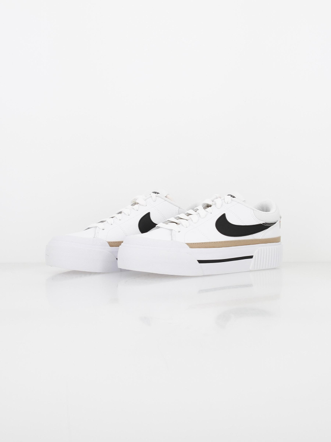 Baskets plateforme court legacy lift blanc femme - Nike