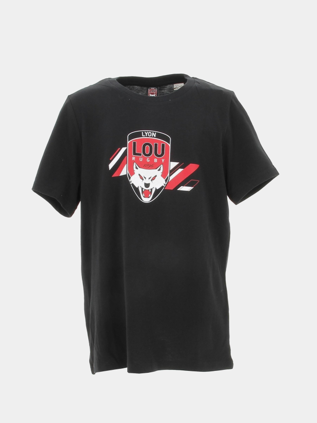 T-shirt lyon lou rugby try noir enfant - M Com