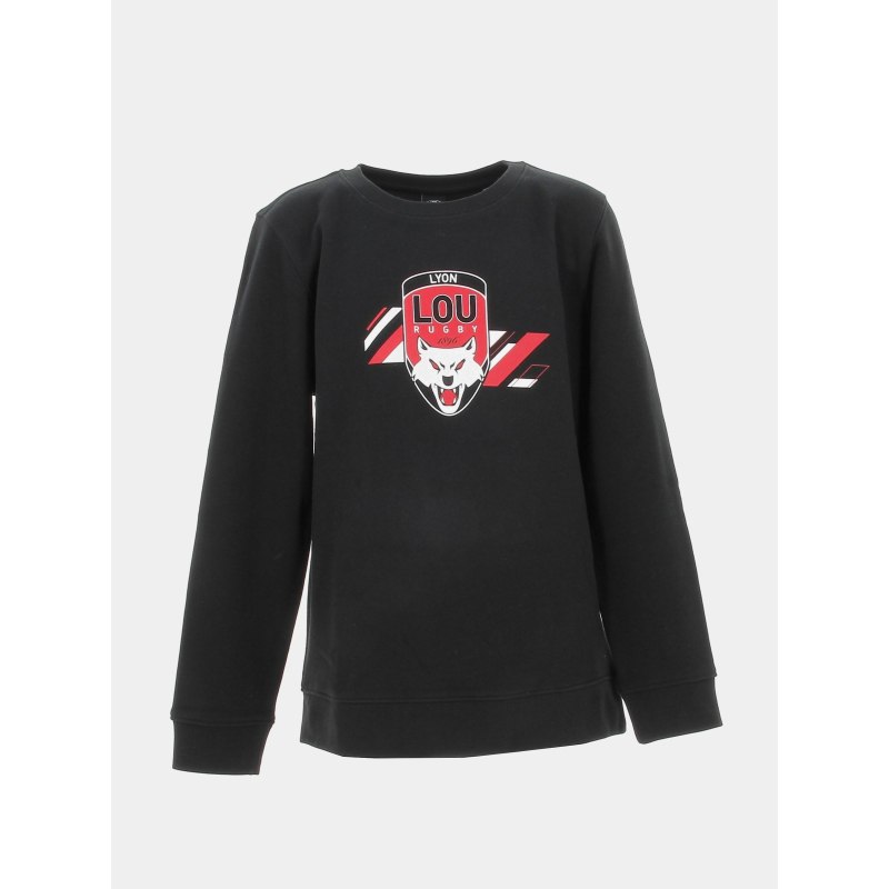 Sweat lyon lou rugby try noir enfant - M Com