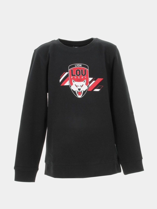 Sweat lyon lou rugby try noir enfant - M Com