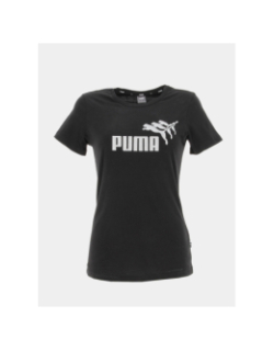 T-shirt sparkle graphic noir femme - Puma