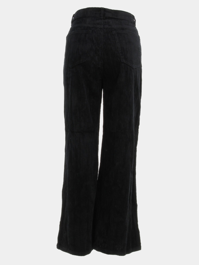 Pantalon taille haute velours kathy noir femme - Véro Moda