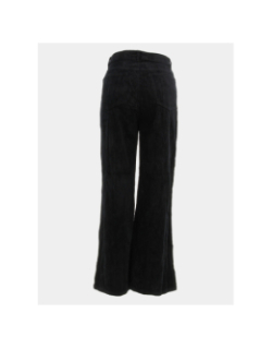 Pantalon taille haute velours kathy noir femme - Véro Moda