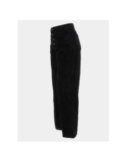 Pantalon taille haute velours kathy noir femme - Véro Moda