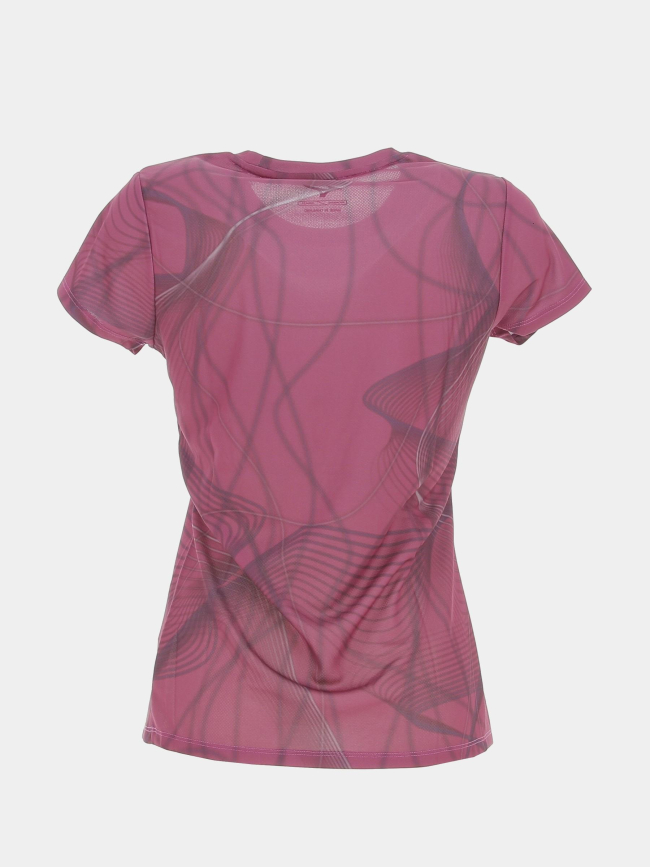 T-shirt de running graphic violet femme - Mizuno