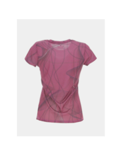 T-shirt de running graphic violet femme - Mizuno