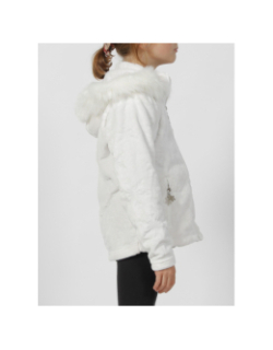 Gilet polaire courmayeur blanc fille - Angele Sportswear