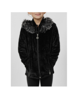 Gilet polaire courmayeur noir fille - Angele Sportswear