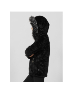 Gilet polaire courmayeur noir fille - Angele Sportswear