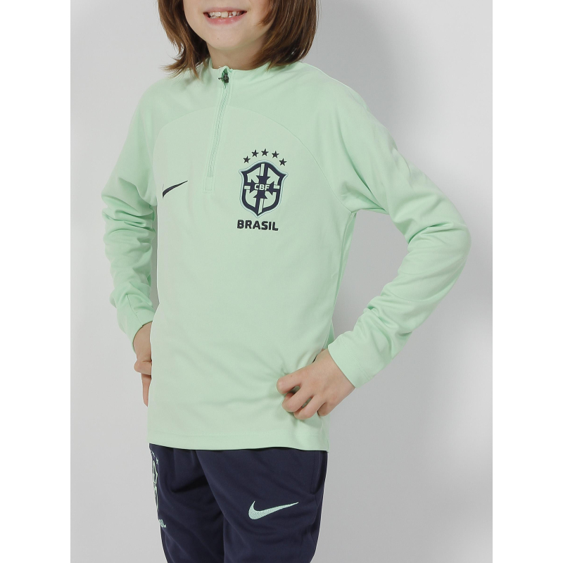Sweat de football brasil vert enfant - Nike