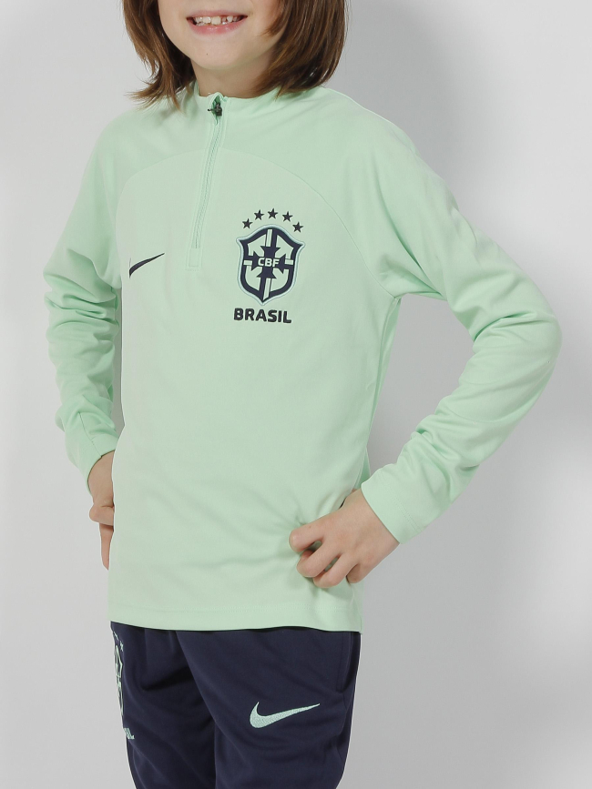 Sweat de football brasil vert enfant - Nike