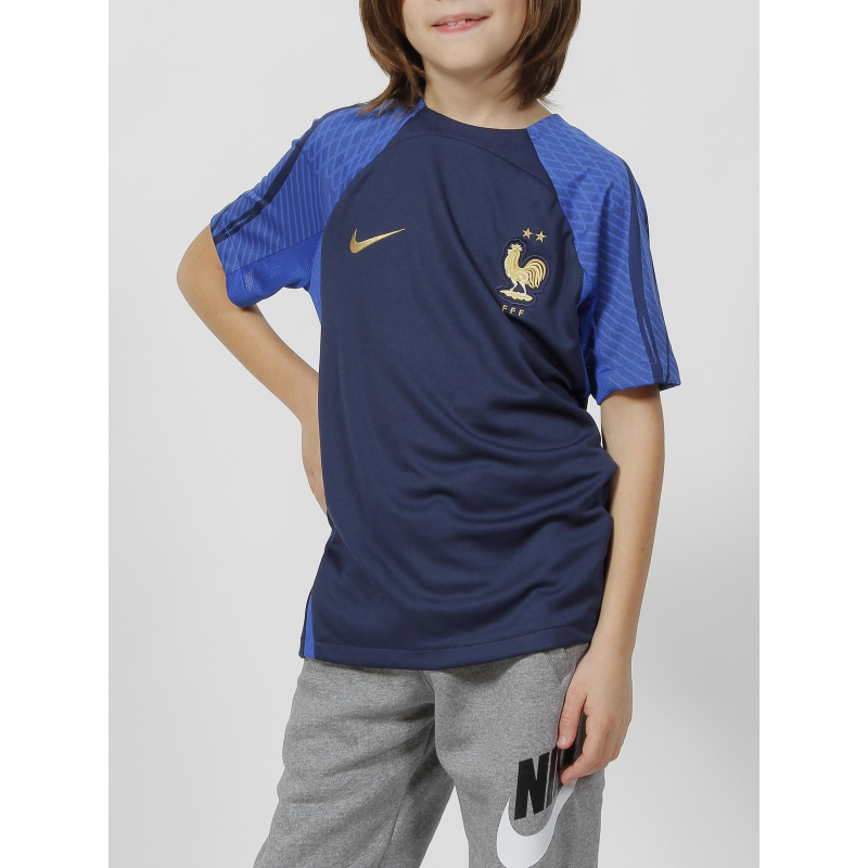 Maillot de football FFF strike bleu marine enfant - Nike