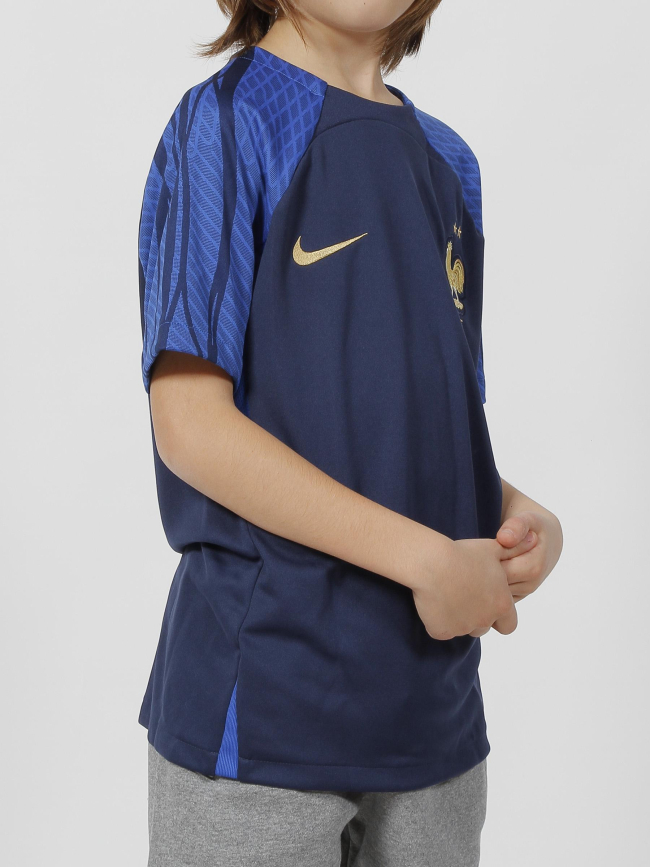 Maillot de football FFF strike bleu marine enfant - Nike