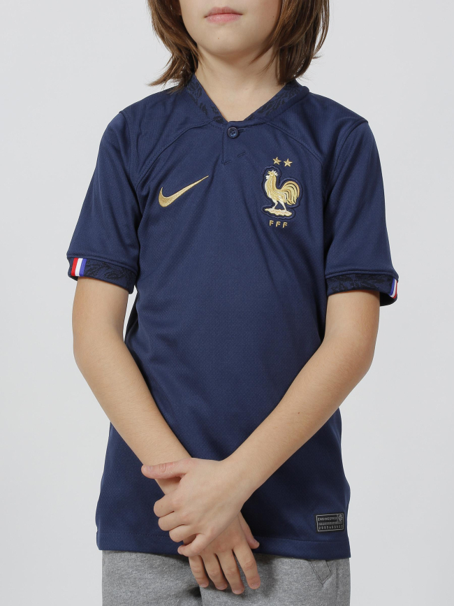 T-shirt de football france fff bleu marine enfant - Nike