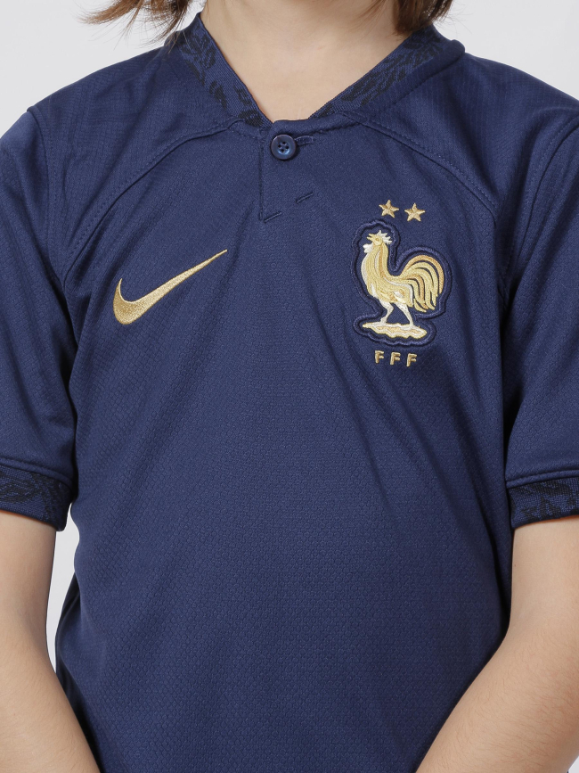 T-shirt de football france fff bleu marine enfant - Nike