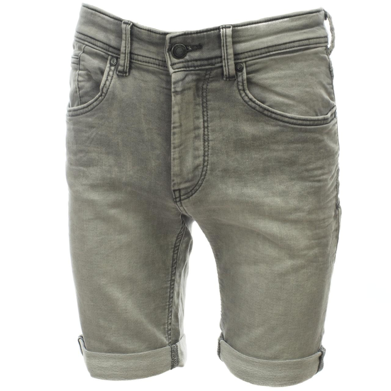 Short en jean scotty 3 gris garçon - Teddy Smith