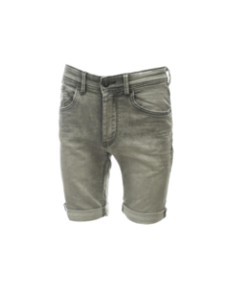 Short en jean scotty 3 gris garçon - Teddy Smith