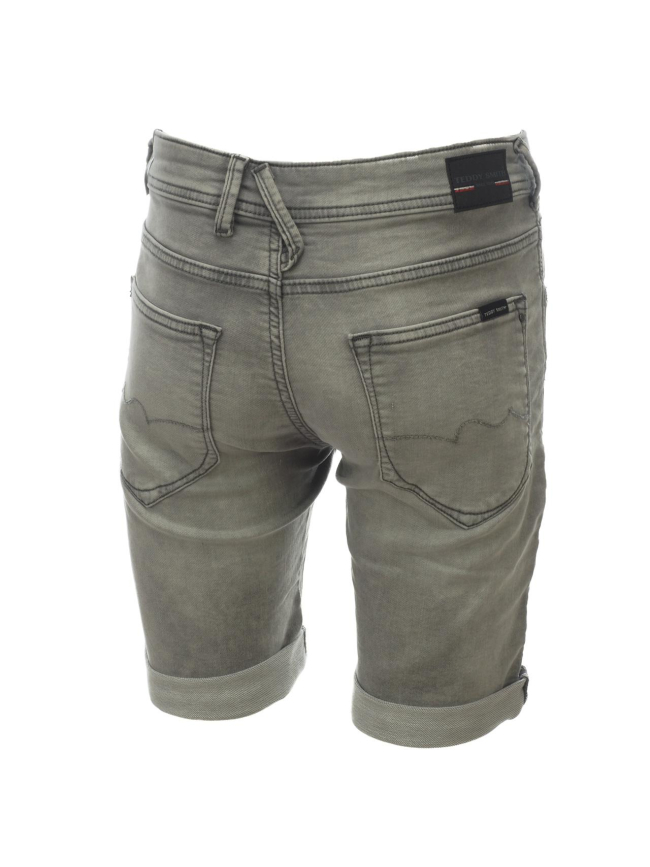 Short en jean scotty 3 gris garçon - Teddy Smith