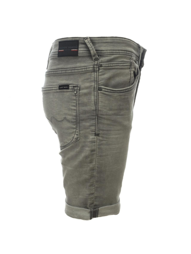 Short en jean scotty 3 gris garçon - Teddy Smith