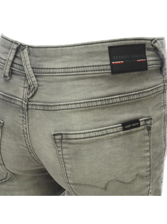 Short en jean scotty 3 gris garçon - Teddy Smith