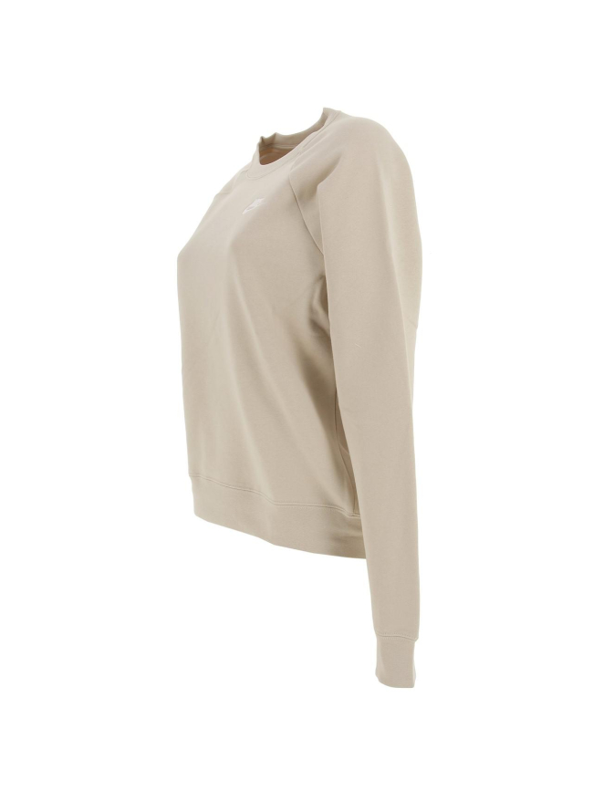 Sweat nsw essential crew beige femme - Nike