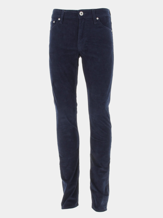 Pantalon en velours cotêlé bleu marine homme - Jack & Jones