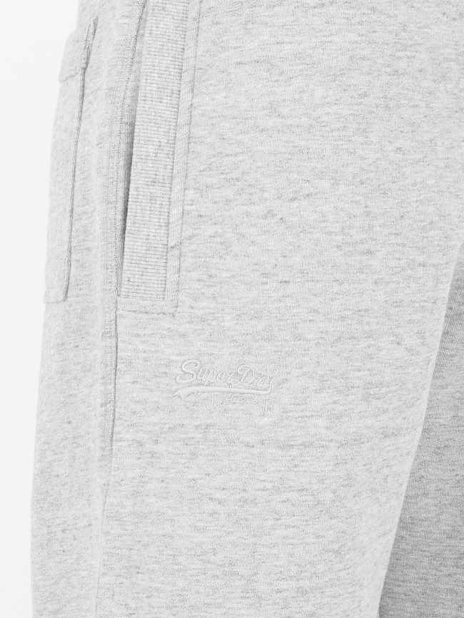 Jogging vintage logo gris chiné homme - Superdry