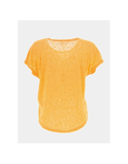 T-shirt top loose orange femme - Only