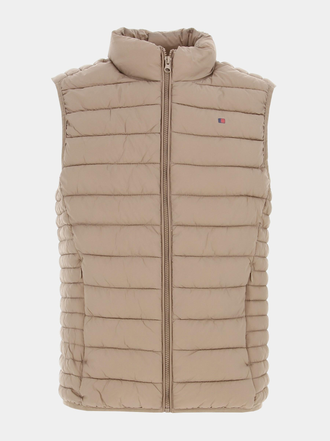 Doudoune sans manche terry beige homme - Teddy Smith